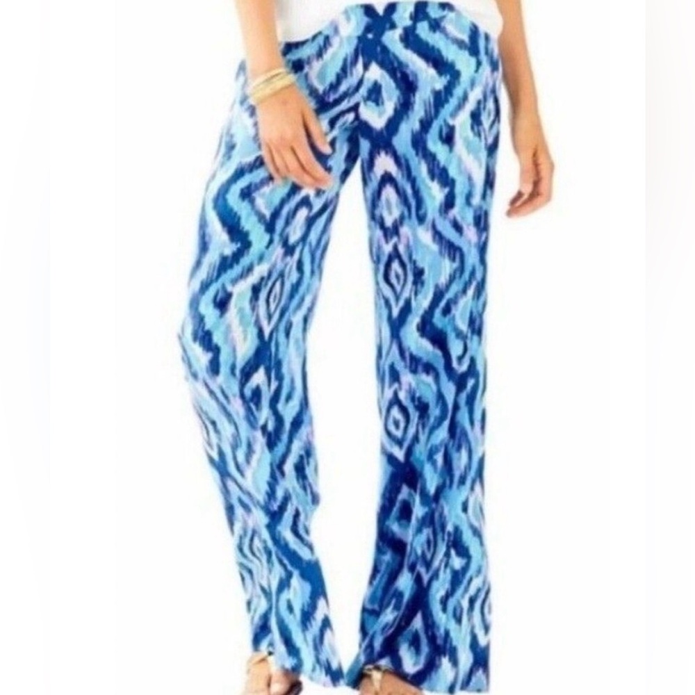 Lilly Pulitzer Blue Patterned Women's Pants